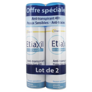 ETIAXIL Déodorant Anti-Transpirant 48h Spray 2x150ML