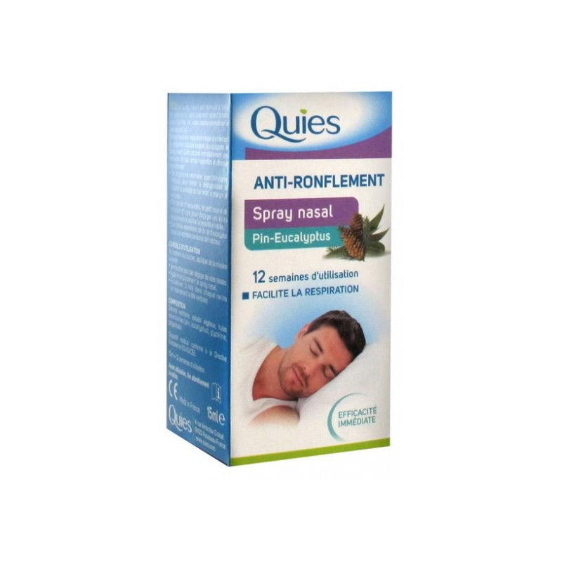 Bi-pack anti-ronflement Quies. Confort respiratoire