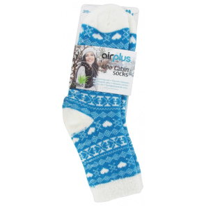 AIRPLUS CHAUSSETTES COEUR BLEU 35-41