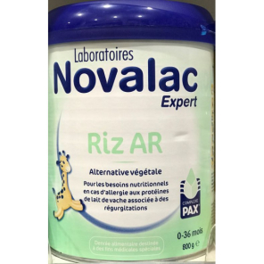 Novalac Alternative Végétale Riz 800 g Pas Cher - Alimentation bébé