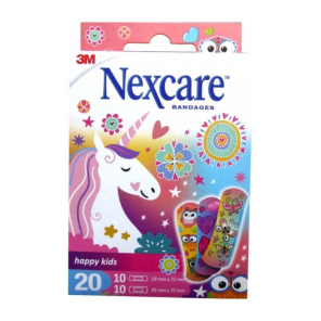 3M Nexcare Pansements Kids Filles boite de 20