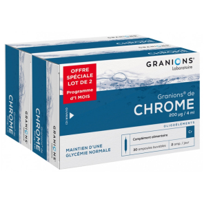 GRANIONS Chrome Ampoules Buvables boite de 2x30