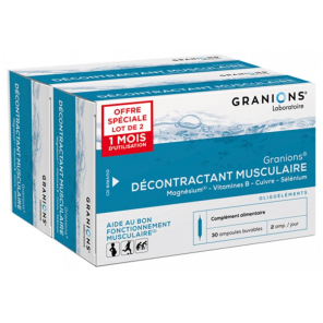 Granions Décontractant Musculaire 2x30 ampoules