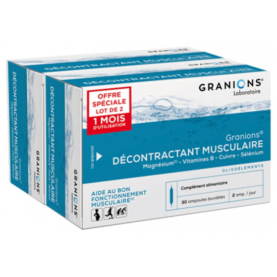 Granions Décontractant Musculaire 2x30 ampoules