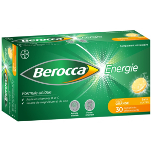 BEROCCA Energie Comprimés Effervescents boite de 30