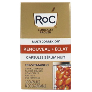 ROC RENOUV ECLAT SERUM NUIT CAPS BTE 30