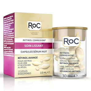 ROC Retinol Correxion Soin Lissant Capsules Sérum Nuit boite de 10