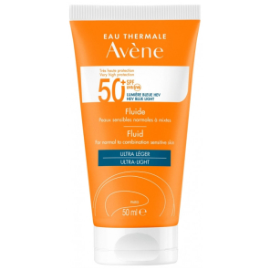 Avène Fluide SPF 50+ protection solaire flacon pompe 50ml