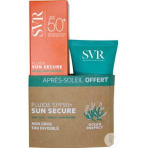 SVR Sun Secure Fluide SPF50+ 50ML +Lait Après Soleil 50ML Offert