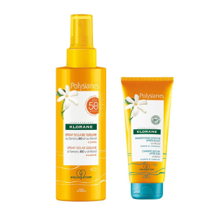 KLORANE Polysianes Spray Solaire Sublime SP50 200ML + Shampoing 75ML OFFERT