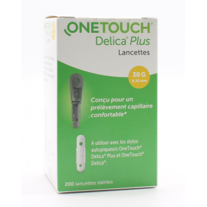 ONE TOUCH DELICA LANCETTES BTE 200