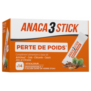 ANACA3 STICK PERTE DE POIDS 14 STICKS