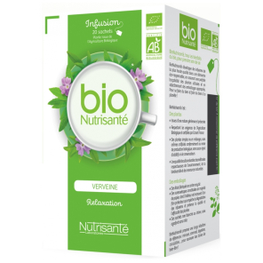 NUTRISANTE Infusion Bio Verveine Sachets boite de 20