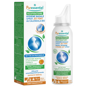 PURESSENTIEL Respiratoire Spray Hygiène Nasal Jet Fort au calendula Bio 100ML