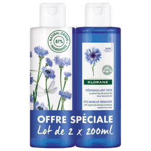 KLORANE Démaquillant Yeux au Bleuet 2x200ML