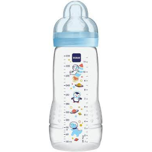 Mam biberon 2ème âge cercle bleu 330ml