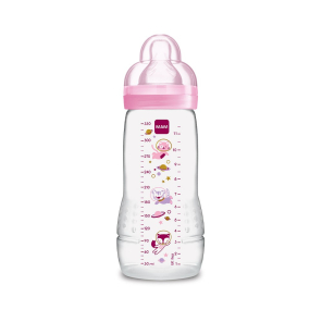 Mam biberon 2ème âge cercle rose 330ml