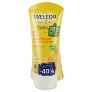 WELEDA Baby Crème Lavante Corps et Cheveux 2x200ML