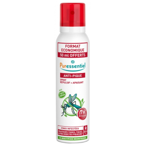 PURESSENTIEL Anti-Pique Spray Répulsif Zones Infestées 7H 200ML