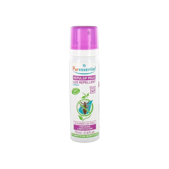 PURESSENTIEL Anti poux repulsif poux spray 75ml