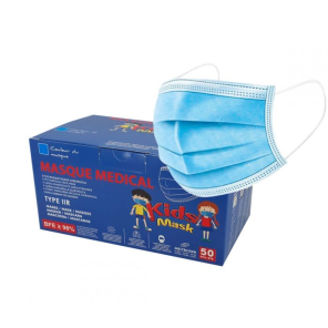 VOG Masque Chirurgical Enfant Bleu Boite de 50