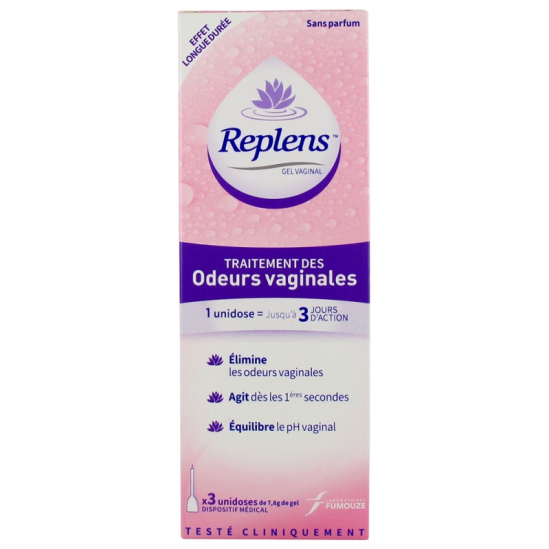 REPLENS Traitement des Odeurs Vaginales Unidoses boite de 3