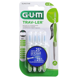 GUM Trav-Ler Brossettes Interdentaires 1.1MM