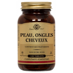 Solgar peau ongles et cheveux 120 tablets 