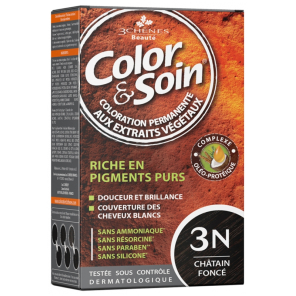 3 Chênes Color&Soin châtain foncé coloration permanente 3N