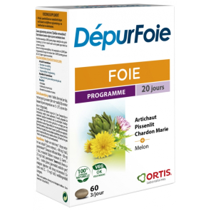 Ortis methoddraine dépur foie 60 comprimes