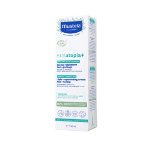 MUSTELA BÉBÉ STELATOPIA + - Crème Relipidante Anti-Grattage Bio - Peau très sèche à Atopique, 150ml