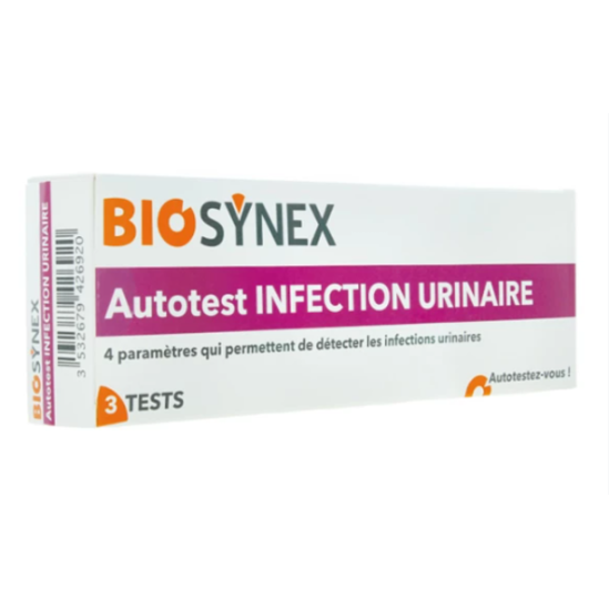 BIOSYNEX Autotest Infection Urinaire boite de 3