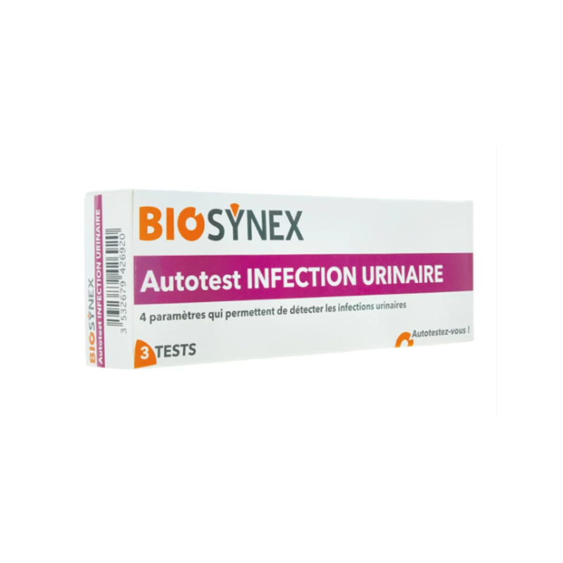 BIOSYNEX Autotest Infection Urinaire boite de 3