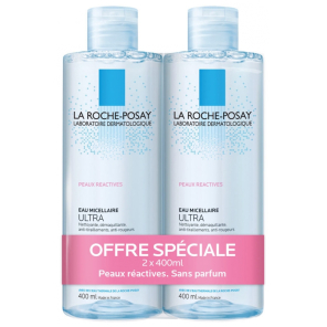 LA ROCHE-POSAY Eau Micellaire Ultra Peaux Réactives 2X400ML