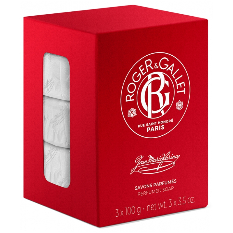 Roger & Gallet Jean-Marie Farina 3 Savons Parfumés de 100g