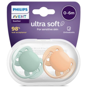 AVENT 0-6 Tétine Ultra Soft - Silicone