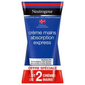 Neutrogena Crème Mains 2 x 75 ml