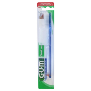 GUM Brosse à Dents Classic Souple 4 Rangs Compacte n°409