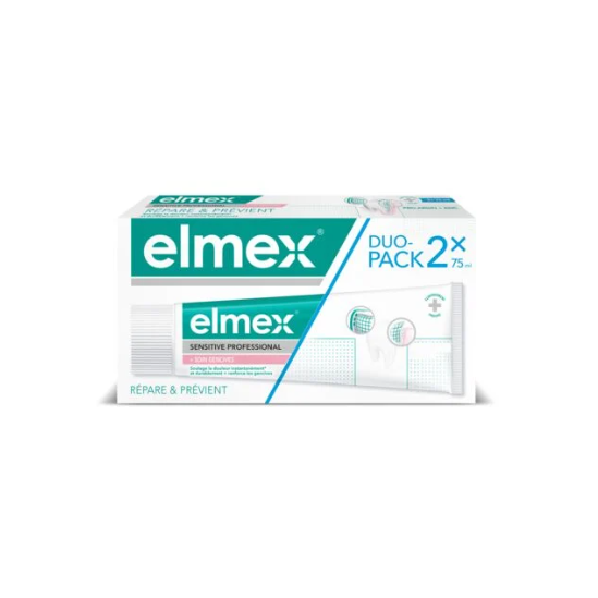 ELMEX Sensitive Professional Dentifrice Soin Gencives 2x75ml