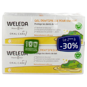 Weleda gel dentifrice pour enfant lot de 2 x 50ml