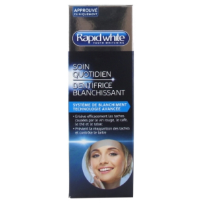 RAPID WHITE Dentifrice Blanchissant Soin Quotidien 100ML