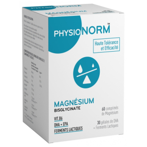 IMMUBIO Physionorm Magnésium 60 Comprimés + 30 Gélules