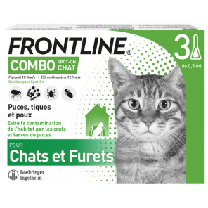 FRONTLINE Combo Spot-On Chats Pipettes boite de 3