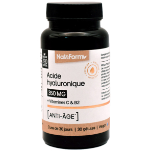 NAT&FORM Nutraceutique Acide Hyaluronique 30 Gélules