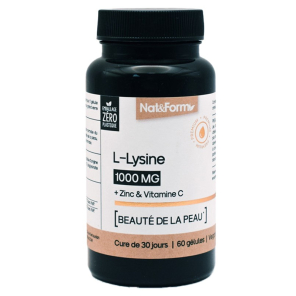 NAT&FORM L-Lysine 60 Gélules