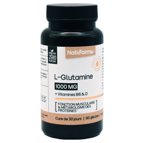 NAT&FORM L-Glutamine 60 Capsules