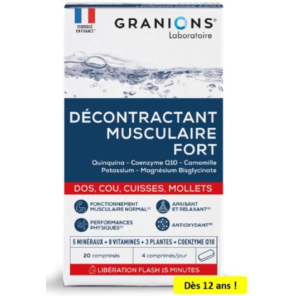 GRANIONS Décontractant Musculaire Fort Comprimés boite de 20