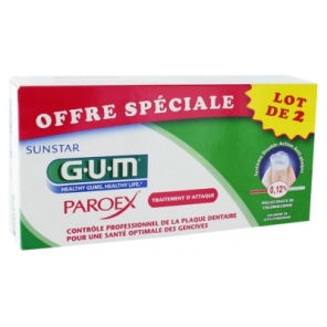 GUM Paroex Dentifrice Gel 2x75ML