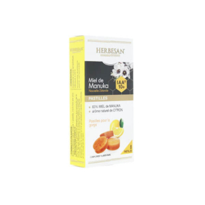 HERBESAN Pastilles Miel Manuka IAA10+ et Citron boite de 8