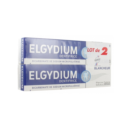 ELGYDIUM Dentifrice Blancheur 2x75ML